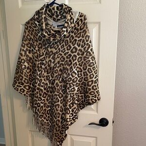 Chico's Wild Leopard Print Wrap